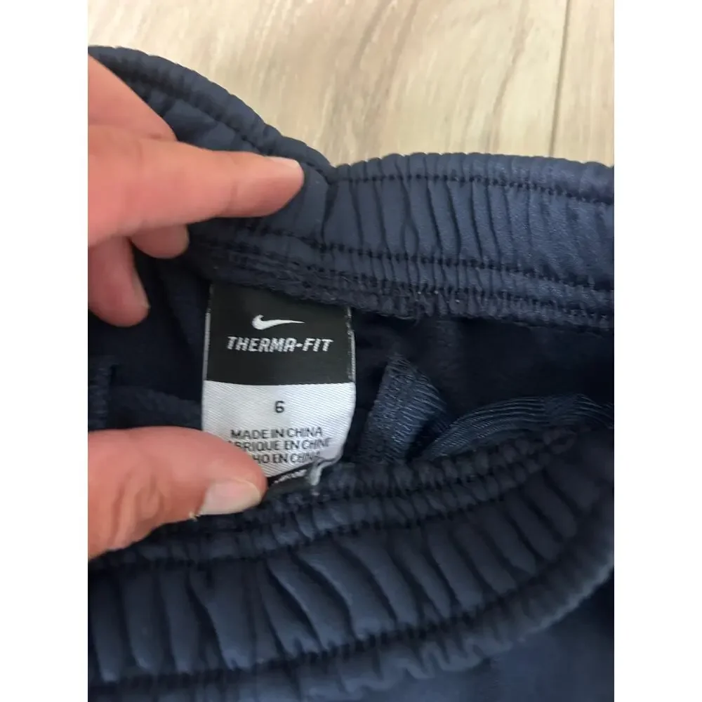 Nike Therma‑Fit Boys Pants – Size 6 – Navy Blue